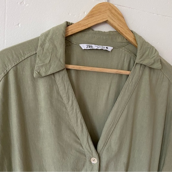 Zara Camp Romper With Collar and Pockets - Picture 6 of 10